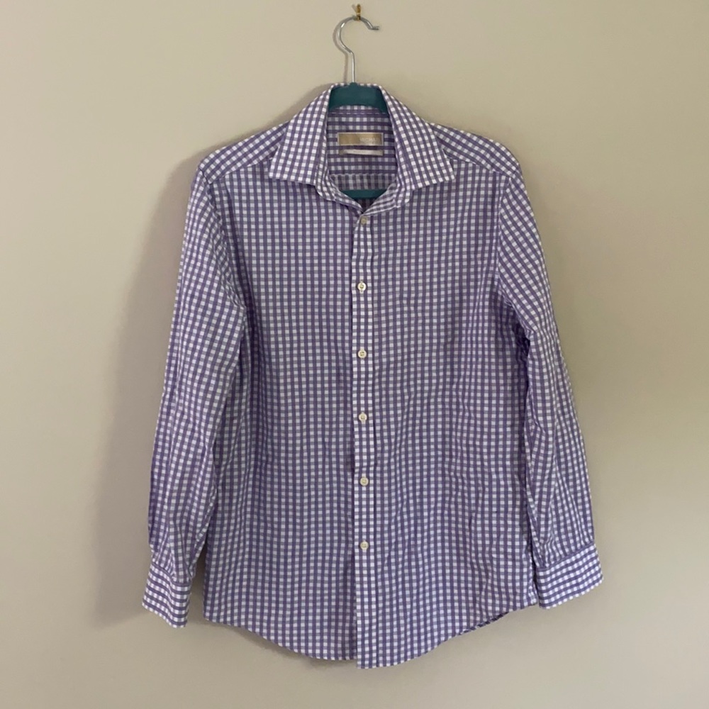 Michael Kors Gingham Button Down Shirt